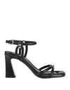 Ash Woman Sandals Black Size 8 Leather