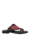 Ash Woman Sandals Black Size 8 Leather