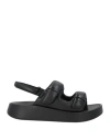 Ash Vinci Black Platform Sandal In Black