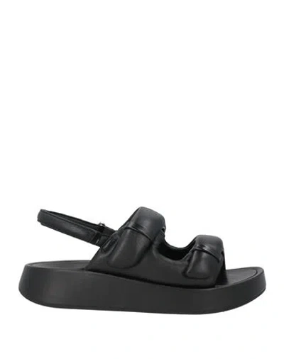 Ash Vinci Black Platform Sandal