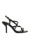 Ash Woman Sandals Black Size 10 Soft Leather