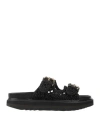Ash Woman Sandals Black Size 11 Textile Fibers In Black
