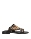 Ash Woman Sandals Camel Size 7 Leather In Beige
