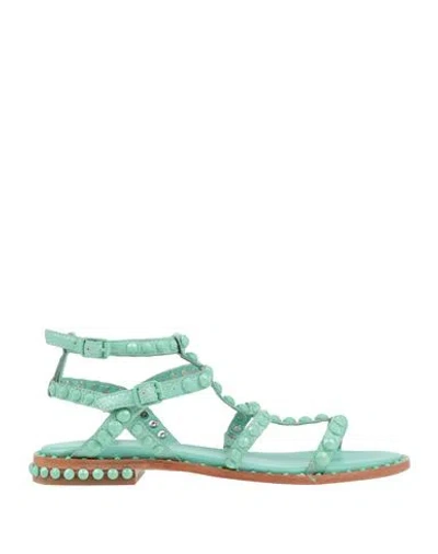 Ash Hype Mint Prescious Bis Sandals In Green