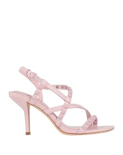 Ash Woman Sandals Pink Size 8 Soft Leather