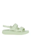 Ash Woman Sandals Sage Green Size 8 Soft Leather In Sage Green