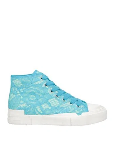 Ash Woman Sneakers Azure Size 10 Textile Fibers