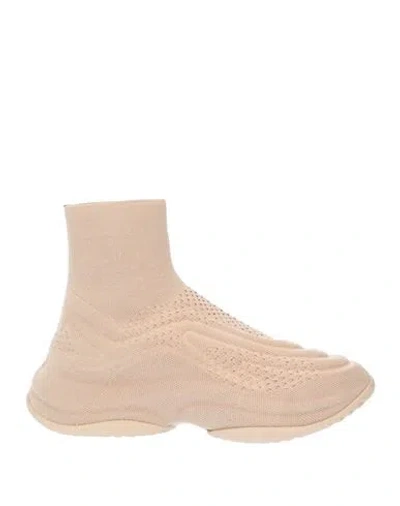 Ash Woman Sneakers Beige Size 8 Textile Fibers