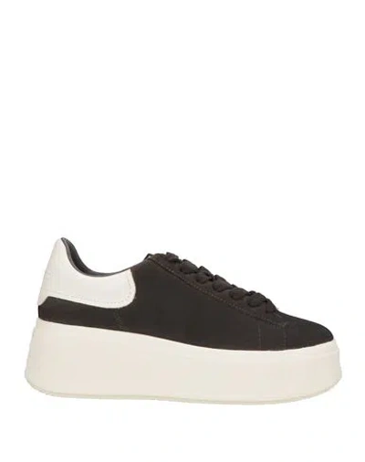 Ash Woman Sneakers Charcoal Size 8 Calfskin