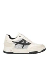 Ash Woman Sneakers Ivory Size 8 Leather In White