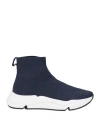 Ash Woman Sneakers Navy Blue Size 8 Textile Fibers In Navy Blue