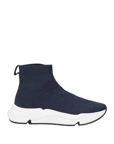 Ash Woman Sneakers Navy Blue Size 8 Textile Fibers