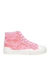 Ash Woman Sneakers Pink Size 8 Textile Fibers