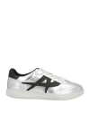 Ash Woman Sneakers Silver Size 8 Leather