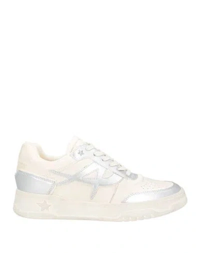 Ash Woman Sneakers Silver Size 8 Leather