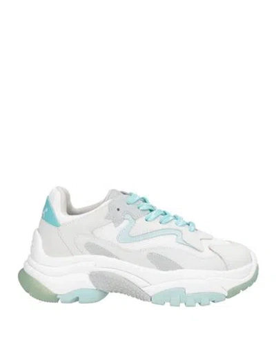 Ash Woman Sneakers White Size 7 Textile Fibers, Leather