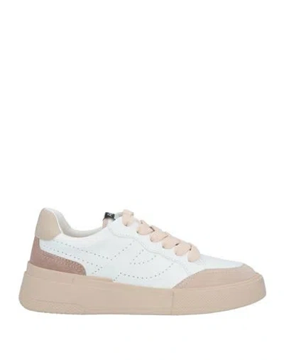 Ash Woman Sneakers White Size 8 Leather In Bianco Chiari E Naturali