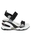 Ash Women's  Doxa Colorblock Platform Sandals In Black Silver