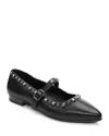 Ash Beatnik Mary Jane Black Flat Shoe In Black