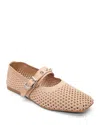 Ash Interwoven Ballerinas In Sand/sand