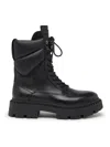 Ash Women's Combo A:mustang Blk Boot In Blk,shinypuffy