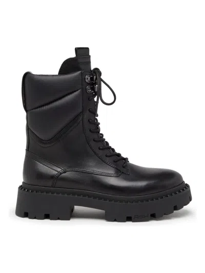 Ash Gotta Black Combat Boot