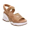 Ash Diva Slingback Platform Sandal In Brown