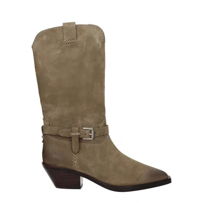 Ash Women's Duran Boots Suede Beige/dune