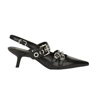 Ash Women's Heel Shoes  - Soft Polish Calf Black - Black