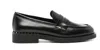 Ash Whisper Leather Loafers In Black