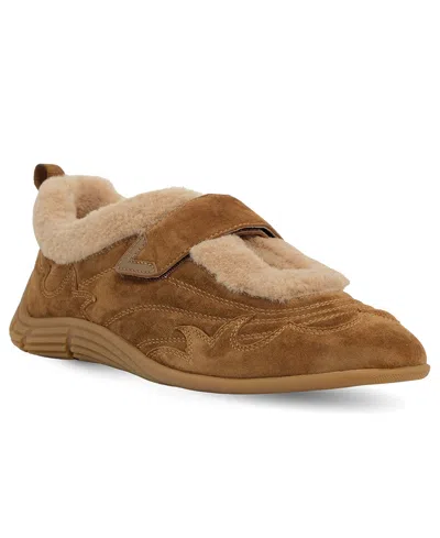 Ash Women's Magda Fur Mary Jane Ballet Sneakers In Brown