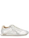 Ash Silver Kill Bill Leather Sneakers In Silver