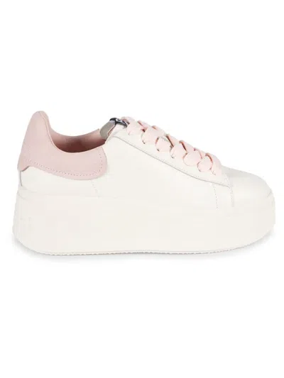 Ash Women's Moon Two-tone Leather Sneakers In White Multicolor