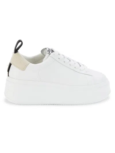 ASH WOMEN'S MOVE LEATHER PLATFORM SNEAKERS
