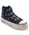 Ash Rainbow Studs High Top Platform Sneaker In Black
