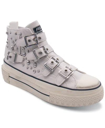 Ash Women's Rainbow Studs Platform Sneakers In Off White