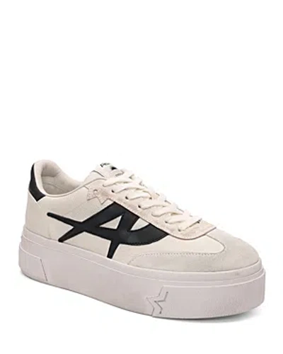 Ash Women's Starmoon Lace Up Low Top Platform Trainers In Off White