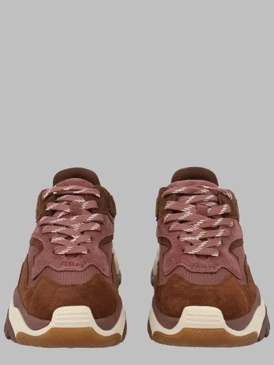 Ash Addict Panelled Sneakers In Brown