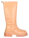Ash Woman Boot Apricot Size 8 Soft Leather In Multi