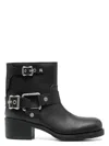 Ash Round-headed Short Boots In Black