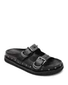 Ash Stud-detail Leather Sandals In Black