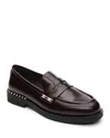 Ash Whisper Stud Penny Loafer In Bordeaux