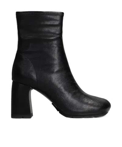 Ash Zipper Boots In Black