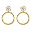 Asha Boboli Hoop Earrings In Gold In Gold