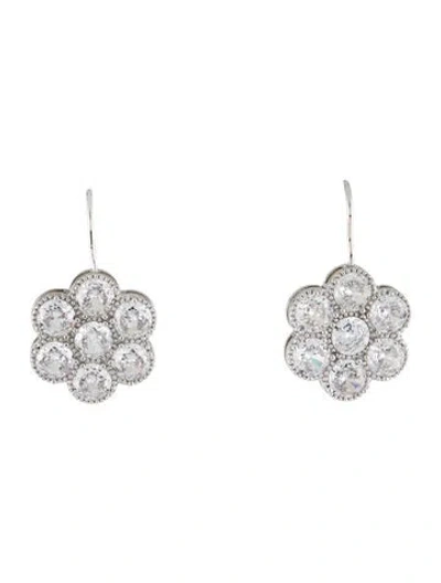 Pre-owned Asha By Ashley Mccormick Cubic Zirconia Paris Drop Earrings In Multi
