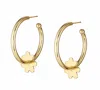 Asha Hoop Earrings In Gold