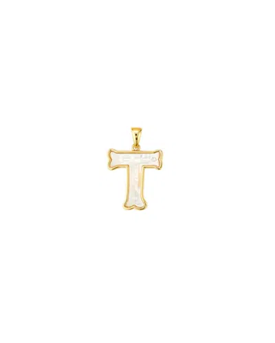 Asha Mini Letter Charm - T In Gold