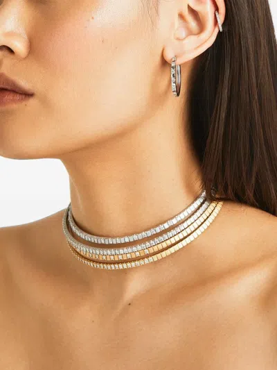 Ashaha Shiraz Diamond Choker Necklace In Gold