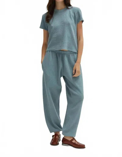 Asher Agnes Boucle Sweatpants In Ocean In Blue