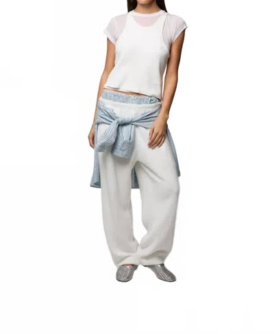 Asher Agnes Boucle Sweatpants In Off White In Multi